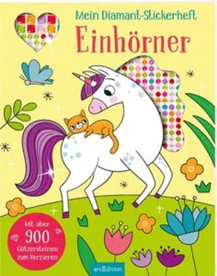 Obrázek produktu pro Mein Diamant-Stickerheft - Einhörner