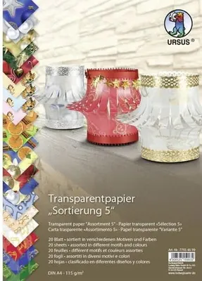 Produktbild von Transparentpapier 115g/qm A4 VE=20 Blatt Sortierung 5