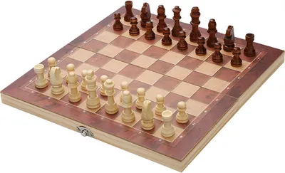 Obrázok produktu pre TolleTour šachová súprava ručne vyrobená skladacia hra šachový stôl šach z dreva 3 v 1 29*29 cm