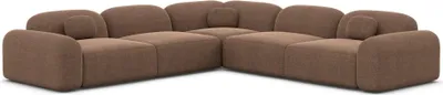 Produktbild von Strukturstoff Ecksofa Nuvia Braun