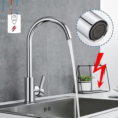 Produktbild von Niederdruck Küchenarmatur 360° Wasserhahn Küche Einhandmischer Spültischarmatur