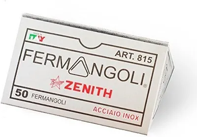 Produktbild von Zenith 815 Papierklammer Edelstahl 50 Stück(e)
