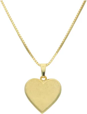 Produktbild von Kettenanhänger Herz Gravurplatte 333 Gold JL14-02-0296 JuwelmaLux