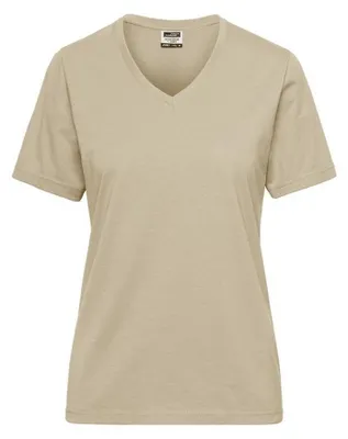 Produktbild von James and Nicholson - "Bio Workwear" T-Shirt für Damen LT2900 (3XL) (Steinfarben)