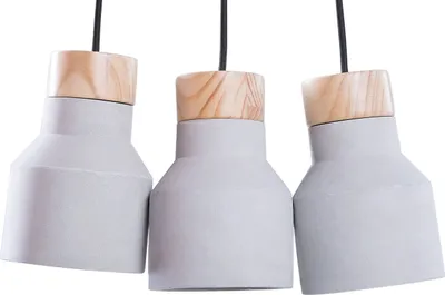 Zdjęcie produktu dla BELIANI Żyrandol lampa wisząca szary trzypunktowy nowoczesny