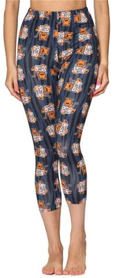 Image de Leggings 3/4 pour filles Merry Style MS10-409 (bleu marine/motif tigre, 164)