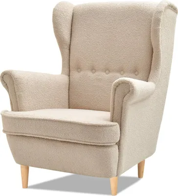 Produktbild von Ohrensessel DENIZ – beige/buche