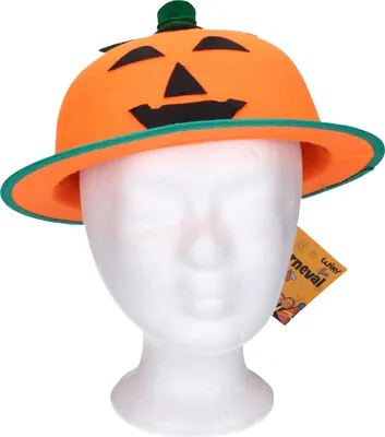 Produktbild von Karneval-Set – Kürbishut 26 x 9 cm