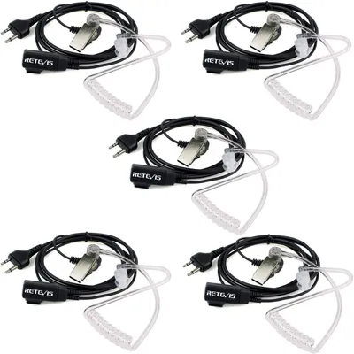 Immagine prodotto di Retevis Walkie Talkie Headset, alloggiamento a 2 pin con tubo acustico compatibile con Midland G6 G7 G9 GXT250 GXT325 GXT550 GXT650 LXT80 LXT112 Alan39 Alan507 compatibile a due vie