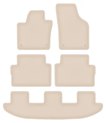 Immagine prodotto di Tappetini in moquette per Volkswagen Sharan II 2010- (monovolume) – set 4 pezzi, beige, su misura – Wielganizator FORTUNA – versione W0021