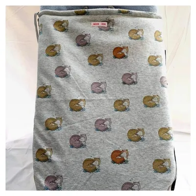 Produktbild von Universal-Fußsack aus Baumwolle für Kinderwagen, grau