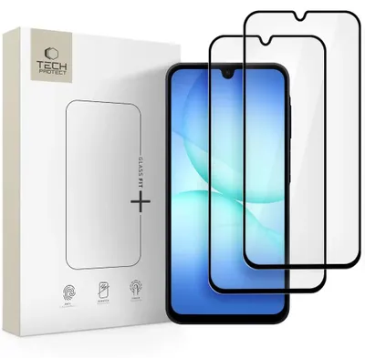 Obrázok produktu pre Tech-Protect Glass Fit+ 2-Pack pre Samsung Galaxy A16 4G / 5G / A26 5G / A17 4G / 5G - čierny