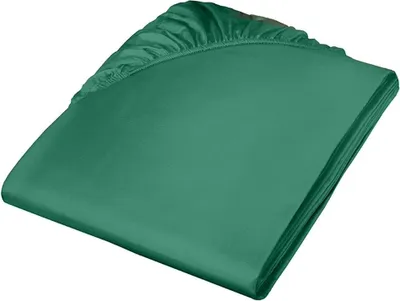 Produktbild von Fleuresse Mako-Satin-Spannlaken Colours, jagdgrün