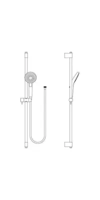 Obrázok produktu pre IDEAL STANDARD B2237AA Brausekombi. Idealrain Evo, 900 mm,