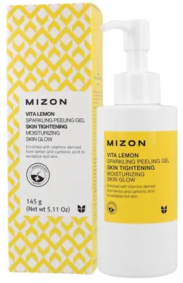 Immagine prodotto di Mizon Vita Lemon Sparkling Peeling Gel 145ml - Scrub viso agli agrumi