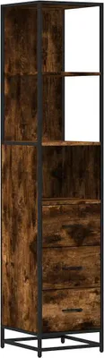 Obrázek produktu pro vidaXL Koupelnová skříňka kouřový dub 35x37,5x166 cm materiál na bázi dřeva