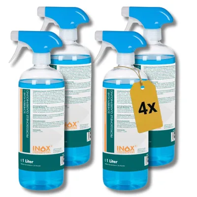 Produktbild von INOX Scheibenreiniger Konzentrat 4x1L - Auto Scheiben Reiniger Glas Fenster