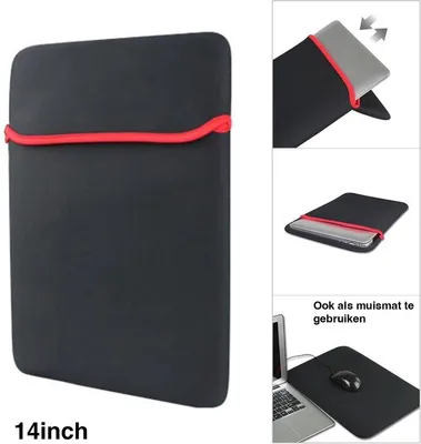 Produktbild von Laptophülle - Laptophülle - Laptophülle - Laptoptasche - Schwarz - 17 Zoll - Neopren - Laptopschutz