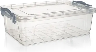 Immagine prodotto di Contenitore GEMA 7l, 37x25x12cm, coperchio, clip, plastica, SHE/TRA