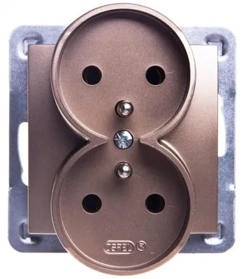 Produktbild von Ospel GP-2YRZ/m/28, Gold, IP20, 16 A, 71 mm, 45 mm, 71 mm