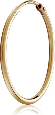 Produktbild von Einzel 25mm Creole 333 Gelbgold 8 Karat gold Ohrring 1,5mm starke Goldohrrig