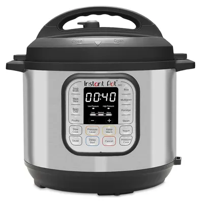 Produktbild von Elektro-Multikocher 1200 W, 7,6L, Edelstahl, - Schnellkochtopf, Schongarer, Reiskocher, Sautierpfanne, Joghurtbereiter, Dampfgarer und Sterilisator
