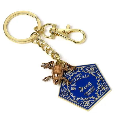 Produktbild von Harry Potter Schlüsselanhänger Schokofrosch (vergoldet)