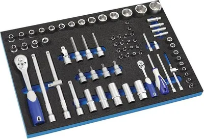 Produktbild von Werkzeugmodul 71-tlg.3/3-Modul Steckschlü.PROMAT