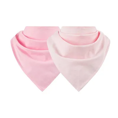 Produktbild von Halstuch Dreieckstuch Kopftuch Mädchen Kinder unifarben Frühling Herbst, Rosa/Hellrosa