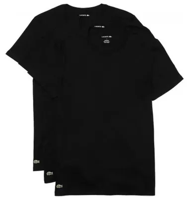 Produktbild von Lacoste 3er Pack Crew T-Shirt, Schwarz S