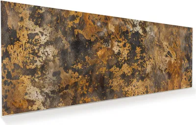 Produktbild von Glasbild 125x50cm in XXL für Wohnzimmer, Schlafzimmer Motiv Rostige Textur