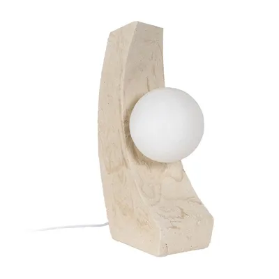 Immagine prodotto di Lampada da tavolo in resina poliestere crema 220-240 V 16,5 x 11,5 x 30 cm