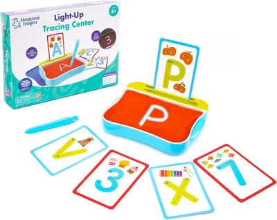 Productafbeelding van Learning Resources Natekenbord met verlichting - Alfabet leren - Activiteitenset - Peuters en kleuters - Draagbare lichttafel voor kinderen