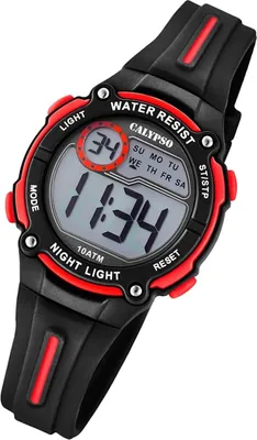 Produktbild von Calypso Kinder Uhr Digital K6068/6 Kunststoff PUR Armbanduhr schwarz UK6068/6