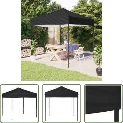 Obrázok produktu pre The Living Store Párty stan skladací čierny 2x2 m