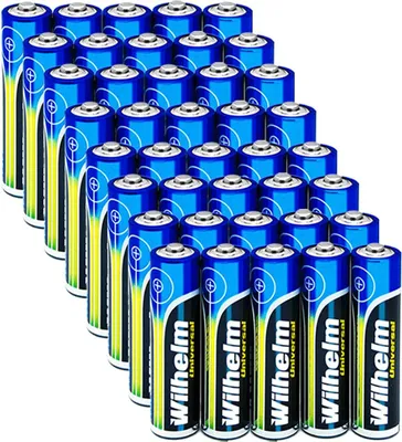Produktbild von 40 x Wilhelm Universal AAA Micro LR03 Batterie | 1200mAh 1,5V Alkaline