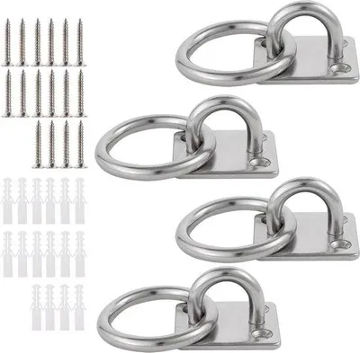 Produktbild von Famanu Muuranker U-förmig Edelstahl 304 mit Ring M6 - Robuste Befestigungshaken
