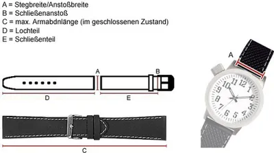 Produktbild von Barington Kroko-Print Uhrenarmband Kalbleder Krokooptik braun, Stegbreite:18mm, Schließe:Schwarz