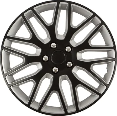 Produktbild von VERSACO | Puklice Dakar NC Čierna a Strieborná 15" 4ks
