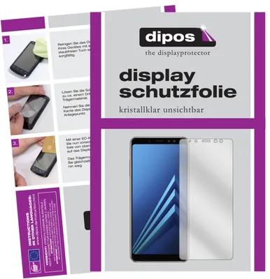 Produktbild von 2+2x Schutzfolie für Samsung Galaxy A8 (2018) klar Displayschutzfolie Display