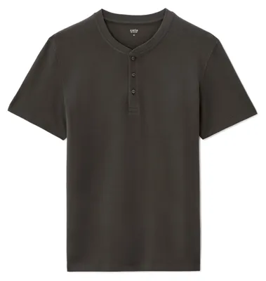 Produktbild von Celio Meperi T-Shirt Herren, Henley-Ausschnitt, reguläre Passform, Baumwollpiqué, XXL