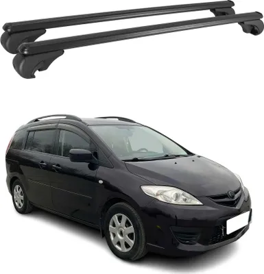 Produktbild von Dachträger Grundtäger für Mazda 5 / Premacy 2005-2010 75kg Alu Schwarz 2 tlg