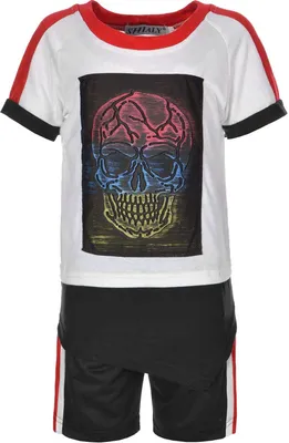 Produktbild von Shialy Jungen Set mit coolen Motiv Schwarz 146