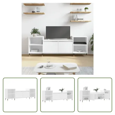 Produktbild von The Living Store TV-Schrank Weiß 160x35x55 cm Holzwerkstoff