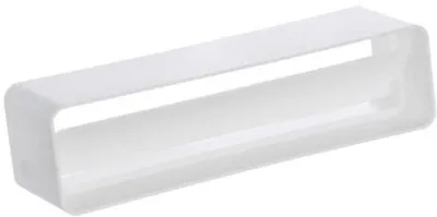 Productafbeelding van Verbindingsstuk met Terugslagklep 220x55mm - Ventilatie Verbinding voor Plat Kanaal - PVC