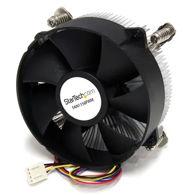 Produktbild von StarTech.com 95mm CPU-Lüfter mit Kühlkörper für LGA1156/1155 Sockel mit PVM - 1 x 95 mm - 1 - 3000 U/Min - Lager schmieren - Socket H2 LGA-1155, Sockel H LGA-1156 Compatible Processor Socket