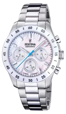 Produktbild von Festina Armbanduhr F20693/1 Chronograph Ceramic weiß