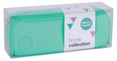 Obrázok produktu pre Peračník, na zips, silikónový, APLI "Nordik", tyrkysovo-zelená