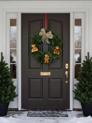 Immagine prodotto di Dmora Decorazione da Natale Palasio Verde, Colore Struttura Marrone