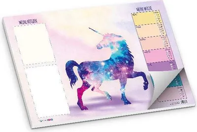Produktbild von itenga Schreibtischunterlage Einhorn DIN A3 50 Blatt